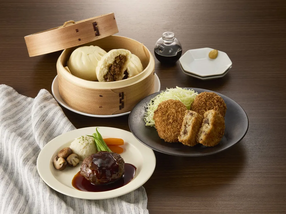冷凍商品シリーズ（肉まん、ハンバーグ、コロッケ）